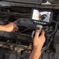 Boroscopio de Video Articulado Profesional 1080P con Captura de Fotos y Zoom Digital para Inspección de Válvulas de Admisión y Carbono