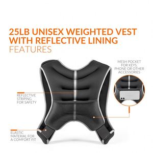 Gilet lesté avec bande réfléchissante pour la marche, l'entraînement, la musculation, la course à pied et le développement musculaire - Product Image 4