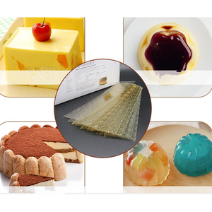 Feuilles <span class=keywords><strong>de</strong></span> <span class=keywords><strong>Gélatine</strong></span> en Or Comestibles Meilleures Ventes pour Pâtisserie et Cheesecake - Product Image 5
