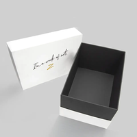 Boîte cadeau en carton blanc de luxe personnalisée, 2 pièces, avec couvercle et base, pour bijoux