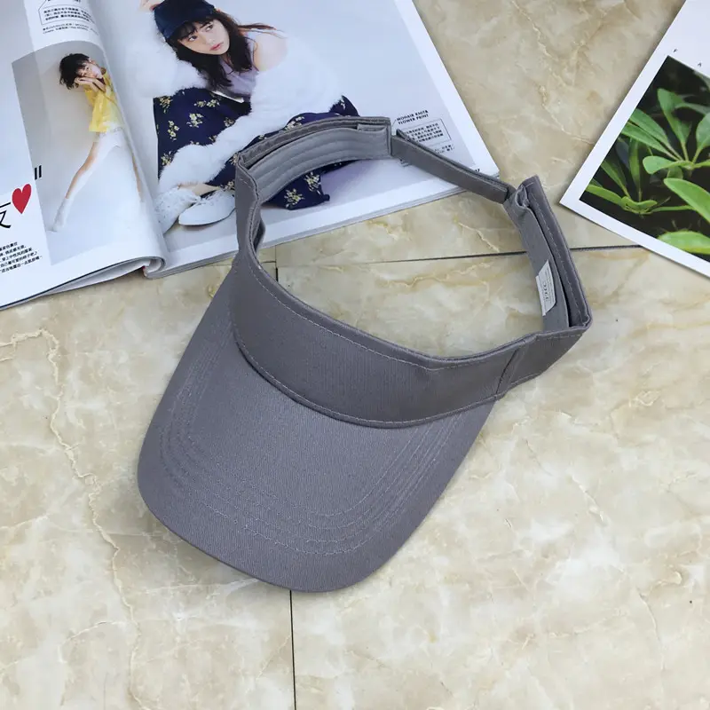 Özel tasarım düşük adedi nefes şapka açık özel nakış güneşlik kapağı/spor siperlikli şapka spor kap