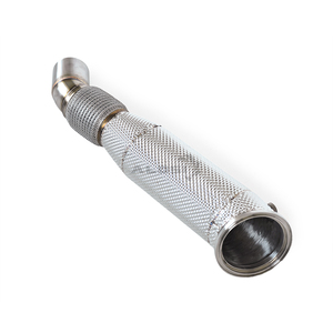 Downpipe de 200 celdas con catalizador soldado TIG de acero inoxidable SS304 para <span class=keywords><strong>BMW</strong></span> 540i <span class=keywords><strong>640i</strong></span> <span class=keywords><strong>GT</strong></span> G30 G31 G32 B58 3.0T 2018-2024 con brida CNC y blindaje térmico - Product Image 1