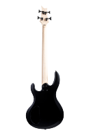 Clevan OEM Custom Short Scale Electric Bass Guitar 648mm Matte Black Okoume Body 24 Frets for Music Brands Factory