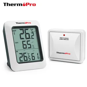 ThermoPro-termómetro inalámbrico TP60S 433MHz, higrómetro de habitación de alta precisión, estación meteorológica