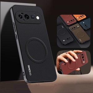 Funda Magnética para Coche con Textura de Cuero y Protección de Lente para Google <span class=keywords><strong>Pixel</strong></span> 9 10 11 Pro XL / 6 <span class=keywords><strong>7</strong></span> 8 9 10 11 Pro 7a 8a 9a - Product Image 1