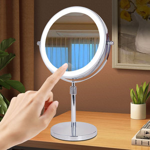 Nhãn hiệu riêng <span class=keywords><strong>8</strong></span> inch 1X/5x phóng đại Vòng đôi bên Vanity gương với đèn - Product Image 3