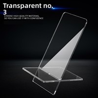 Support de téléphone en acrylique imprimable avec logo, style Instagram créatif, décoration de bureau pour dortoir, présentoir transparent pour comptoir