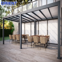 Auvents de terrasse rétractables en aluminium au design moderne pour l'extérieur