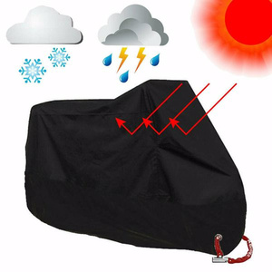 Heavy Duty <b>Waterproof</b> Motorcycle Cover XL Size Polyester for Winter <b>Outdoor</b> <b>Storage</b> Snow Rain Protection Packed in Bag - Product Image 6