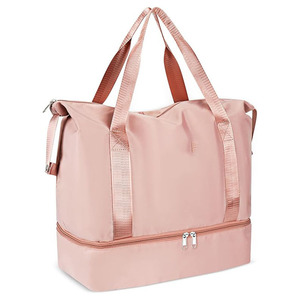 <b>Bag</b> 29L Weekend Travel Duffel with Dry & <b>Wet</b> Separated Sports Gym Design Foldable Polyester Fashion Zipper Closure - Product Image 1