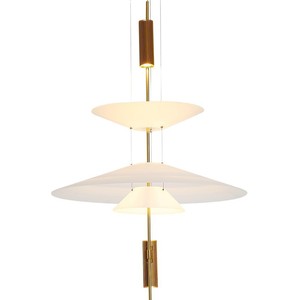 Flamingo UFO Pendant Light Led E27 Black Round Single Head Chandelier For Restaurant Bar Dining Tea Space Decorative Lighting - Product Image 5
