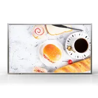 Cadre lumineux LED personnalisé à suspendre au mur, boîte à lumière publicitaire pour la signalisation de café, restaurant, salon, magasin, marque