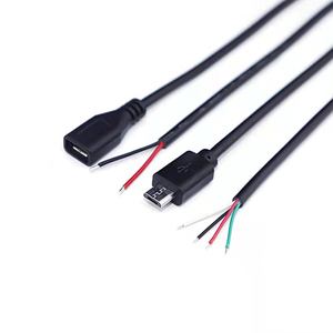 Straight Right Angled <b>Micro</b> <b>Usb</b> 5 Pin Male to 5 Wires Open <b>Usb</b> <b>Cable</b> - Product Image 4
