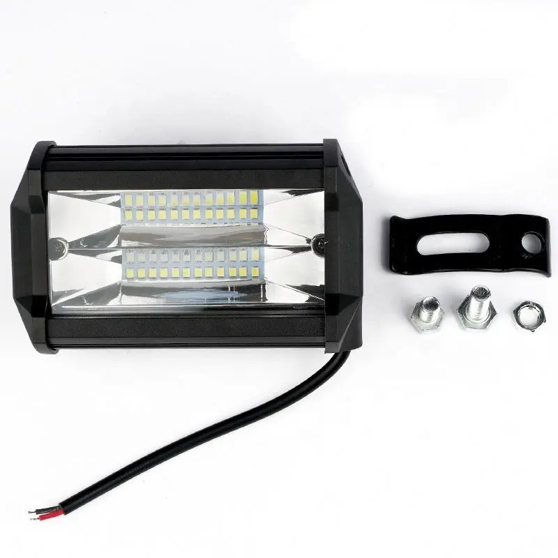 Luz de led para trabalho 4 polegadas 72w, 24smd, led, barra de luz, fora da estrada, 4x4wd, caminhão suv, atv, barco de milha, para dirigir, barra de teto