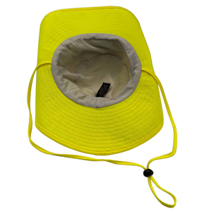 Oem mùa hè ngoài trời chất lượng cao màu vàng Boonie Hat Unisex thời trang ngư dân cap rộng vành xô hat với logo - Product Image 4