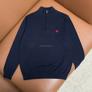 <span class=keywords><strong>Pull</strong></span> à demi-zip pour homme, haute qualité, créateur Amy Paris, vêtements décontractés pour homme, automne-hiver. - Product Image 6