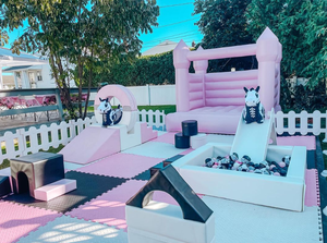 Globalltoy Custom Classic White And Black Soft <span class=keywords><strong>Play</strong></span> Rental Indoor Soft <span class=keywords><strong>Play</strong></span> Equipment Sets con BounceHouse - Product Image 2