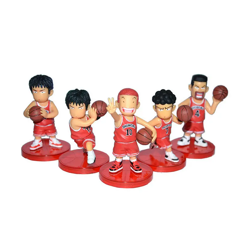 Figuras de acción de sakuragi hanamichi, 8 cm con caja de color, 6 unidades