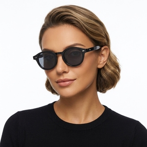 Vente flash Wei <span class=keywords><strong>Ken</strong></span> 250 PC Frame Lunettes de soleil rondes rétro pour hommes et femmes, pour l'extérieur, CE - Product Image 1