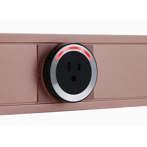 SEEBEST UK US Standard en aluminium Power Rail Track Desktop Extension Socket Power Prise électrique avec USB - Product Image 4