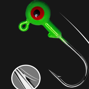 ขายส่ง 1g 2g 3.5g 5g 7g 10g 14g 20g สีสัน Ball Jig หัวโรงงานที่กําหนดเอง jig ตะขอคู่ตาสําหรับ Bass และ Crappie - Product Image 6