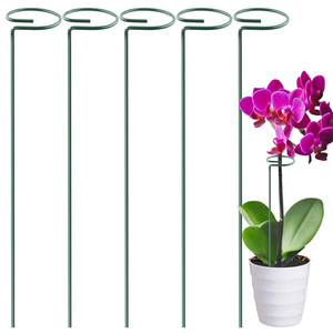 <strong>Plant</strong> Stakes for Flowers, <strong>Metal</strong> Single Stem <strong>Plant</strong> <strong>Support</strong>, Garden <strong>Plant</strong> Stakes for Amaryllis Orchid Lily Rose Tomatoes - Product Image 3