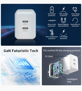 Nuovo Caricatore da Muro AVS 2025 con Tecnologia GaN PD45W PD3.0 Ricarica Rapida Intelligente con 2 Porte Type-C Certificato CE per Telefoni Cellulari - Product Image 6