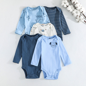 Infant Footies 6M 24M Autumn 100% Cotton <b>Animal</b> <b>Pattern</b> Long Sleeve Romper Jumpsuit Five-Piece Set Unisex - Product Image 1