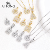 Collares con Colgante Redondo con Nombre Inicial Personalizado al por Mayor, Joyería Minimalista Personalizada para Regalos Diarios o de Aniversario