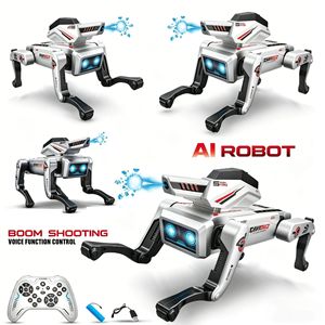 Perro Mecánico Inteligente Water Bomb con IA, Control Remoto, Juguete Robot, Funciones Programables por <span class=keywords><strong>Voz</strong></span> y Aplicación, Inducción por Gestos, Interactivo - Product Image 4