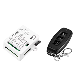 Control Remoto Inalámbrico Universal RF433MHz, Transmisor DC 12V 24V AC12-36V, Receptor de 2 Canales, Relé para Puerta de Garaje, Código de Aprendizaje, 50M 2 - Product Image 1