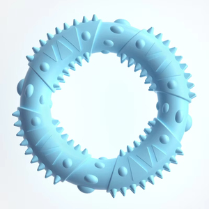 Pet Dog <b>Ring</b> Toy Agressive Dogs Toothbrush Large Pets Teeth Cleaning Tools Chewer Dogs love to Play Toys Made TPR Material - Product Image 4