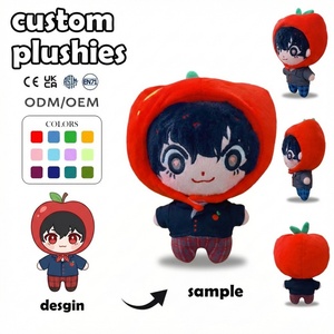Fabricante de Peluches Personalizados de Personajes de Anime con MOQ Bajo, Muñeco de Peluche Suave Relleno de Algodón PP para Cumpleaños - Product Image 1