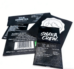 <span class=keywords><strong>Etiquetas</strong></span> de Ropa <span class=keywords><strong>para</strong></span> Chaquetas de Exterior, Resistentes al Desgaste, de Poliéster, Resistentes a la Abrasión, Lavables, Cortadas con Láser, Ecológicas, Reutilizables - Product Image 1