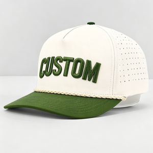 <span class=keywords><strong>หมวก</strong></span>แก๊ปปักโลโก้แบบกำหนดเอง ปีกแบน สายรัดแบบเลเซอร์ 5 แผง สำหรับผู้ชายและผู้หญิง แห้งเร็ว กันน้ำ มีรูระบายอากาศแบบเลเซอร์ <span class=keywords><strong>หมวก</strong></span>กอล์ฟ <span class=keywords><strong>หมวก</strong></span>ทรัคเกอร์ - Product Image 1