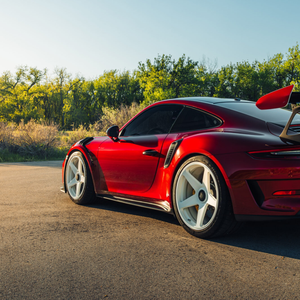 Roue forgée Viorock: blanc brillant, cinq rayons, 18 - 20 pouces, 5*112,5*120 pour <span class=keywords><strong>Golf</strong></span> <span class=keywords><strong>GTI</strong></span>. CAYENNE TAYCAN 991 GT3RS - Product Image 4