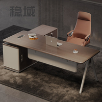 Bureau de direction rectangulaire moderne - Bureau de luxe pour PDG avec couleurs et dimensions personnalisables