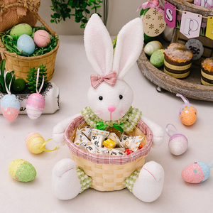 Panier de Rangement pour Œufs de Pâques en Forme de Lapin Mignon Écologique, Panier à Bonbons, Couleur et Logo Personnalisables, Idéal pour les Fêtes de Pâques des Enfants - Vente Chaude - Product Image 2
