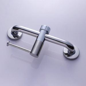 Soporte de papel higiénico duradero Soporte de papel higiénico pivotante de doble poste Soporte de rollo Perchas Soporte de papel higiénico - Product Image 6