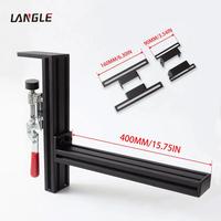 Support de bureau pour joystick et manette de vol Langle Flight Simulator, pièces usinées CNC en aluminium 3060, anodisé noir, pour Logitech X56 Master