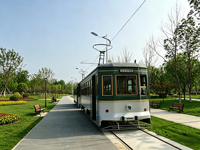 Tren Turístico Eléctrico Vintage para Pasajeros, Vagón para Zonas Turísticas, Parques de Atracciones y Ferrocarriles Panorámicos