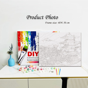 Kit de peinture par numéros personnalisé pour adultes : Le grenier au pied de la montagne, peinture sur toile, décoration murale pour la maison, cadeau, vente en gros - Product Image 2