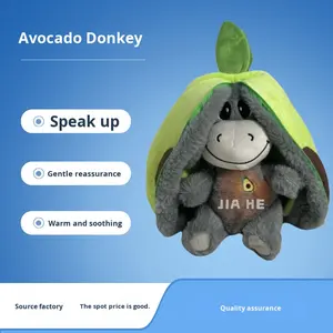 Erdbeer Avocado für Prinzessin Baby Schlaf Musik Puppe Light-Up Sound Plüsch Bestickte PP Baumwolle Early Education Tröster - Product Image 2