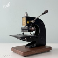 Machine d'estampage à chaud pour cuir timbre gaufrage presse outil Logo personnalisé manuel numérique Pvc carte livre papier presse à chaud Machine