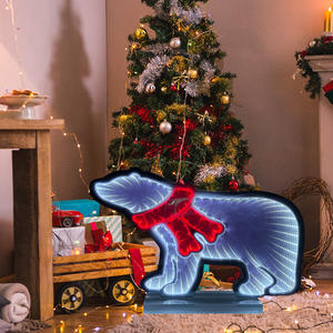 Новый дизайн неоновая вывеска, светодиодная неоновая вывеска с изображением белого медведя, бесконечности, неоновая вывеска для художественного декора стен - Product Image 3