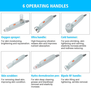 Appareil <span class=keywords><strong>de</strong></span> soin du visage hydro-facial professionnel 6 en 1 pour salon <span class=keywords><strong>de</strong></span> beauté, nettoyage en profondeur, minimisation des pores, éclaircissement <span class=keywords><strong>de</strong></span> la peau - Product Image 5