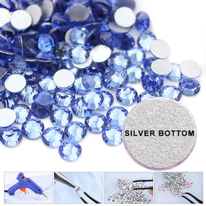 1440 Uds. Diamantes de imitación de cristal con Base de plata a granel sin fijación <span class=keywords><strong>en</strong></span> caliente espalda plana <span class=keywords><strong>Strass</strong></span> y diamantes de imitación de <span class=keywords><strong>tela</strong></span> <span class=keywords><strong>para</strong></span> decoración de uñas - Product Image 4