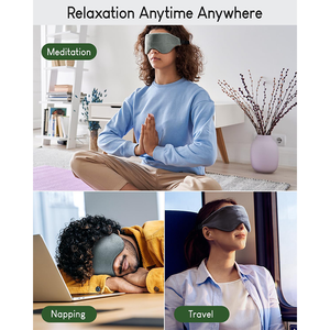 Masque de sommeil lesté en verre écologique, nouveau design, vente directe d'usine - Product Image 6