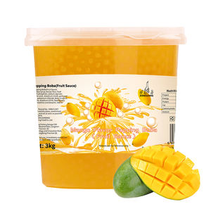 Populaire 3kg Tapioca Infusé Mangue Popping Boba Burst <span class=keywords><strong>Perles</strong></span> Instantané Litchi Chocolat Fraise Saveur Lait Boîte À Thé Bouteille - Product Image 4