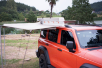 Auvent latéral pour véhicule, côté conducteur, 270 degrés, autoportant, avec éclairage LED, imperméable, UV50+, résistant au vent, pour SUV, fourgonnette, camion